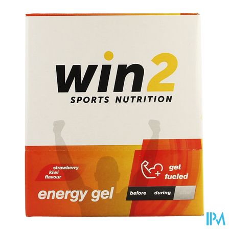 Win2 Energy Gel Aardbei Kiwi 18x40g 1