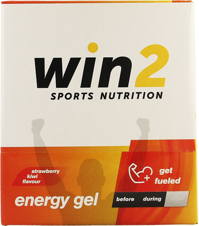 Win2 Energy Gel Aardbei Kiwi 18x40g 1
