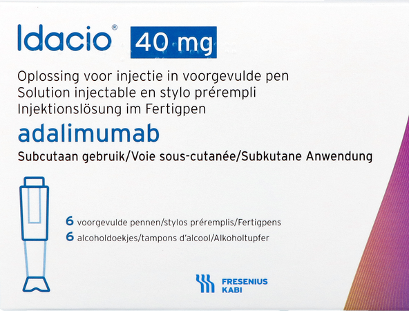 Idacio 40mg/0,8ml Opl Inj 50mg/ml Voorgev.pen 6 1