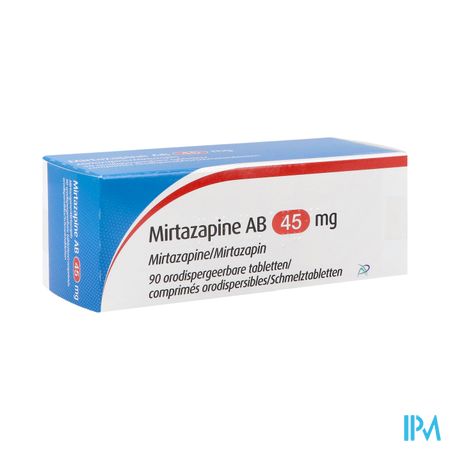 Mirtazapine Apotex 45mg Comp Orodisp 90