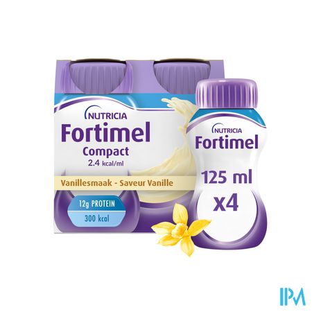 Fortimel Compact 2.4kcal Vanille 4x125ml