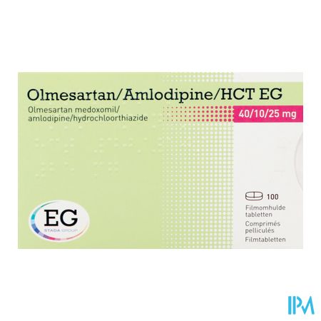 Olmesartan/Amlodipin/Hct EG 40/10/25,0 Comp Pel100 2