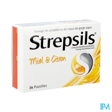 Strepsils Miel Citron Past 36