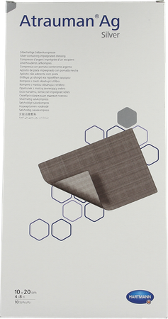 Atrauman Ag 10x20cm St. 10 P/s 1