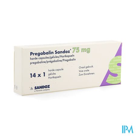 Pregabaline Sandoz 75mg Harde Caps 14 1