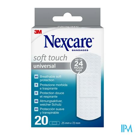 Nexcare 3m Soft Touch Universal 25mmx72mm Strips20 4