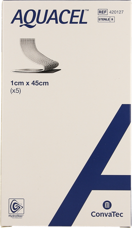 Aquacel Verb Hydrofiber+versterking 1x45cm 5 2