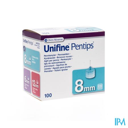 Unifine Pentips Aiguille Stylo 31g 8mm 100 An3530