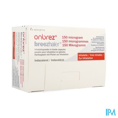 Onbrez Breezhaler 150 Mcg Inhal Poeder Caps 3x30