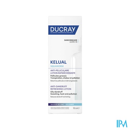 Ducray Kelual Squanorm A/roos Verfris Lotion 190ml