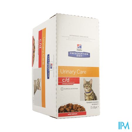 Prescription Diet Feline C/d Stress Salmon 12x85g