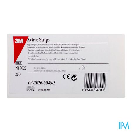 Nexcare 3m Active Strips 23mm Dots 250 17022 2
