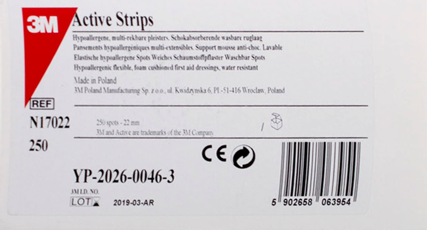 Nexcare 3m Active Strips 23mm Dots 250 17022 2