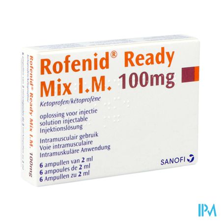 Rofenid Ready Mix Amp 6 X 100mg/2ml