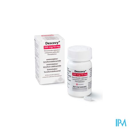 Descovy 200mg/10mg Filmomh Tabl 30 Flacon