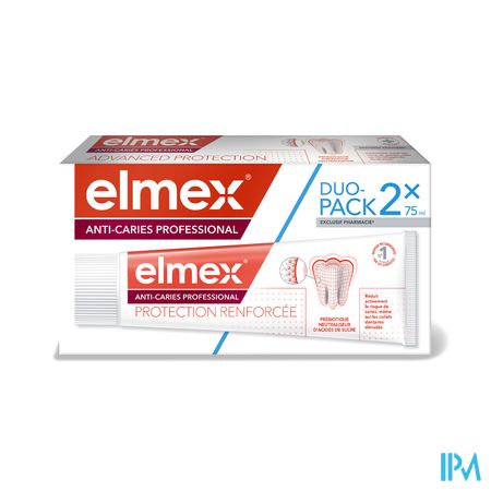 Elmex Tandpasta A/caries Professional 2x75ml Nf