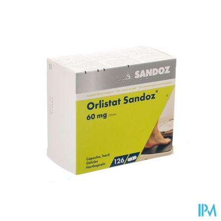 Orlistat Sandoz Caps Dure 126 X 60mg