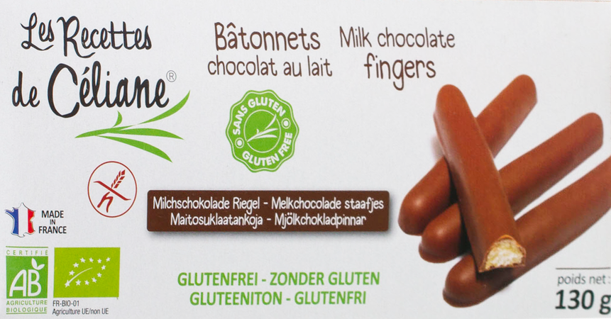 Celiane Melkchoco Staafjes Bio 130g 4589 Revogan 2