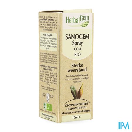 Herbalgem Sanogem Gc18 Sterke Weerstand Bio 10ml