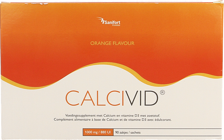 Calcivid 1000mg/880ie Orange Sach 90 3