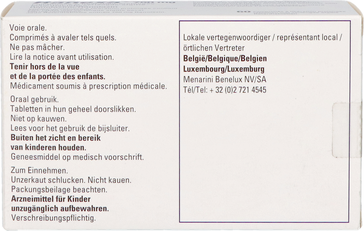 Ranexa 750mg Verlengde Afgifte Tabl 60 5