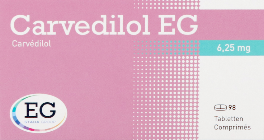 Carvedilol EG 6,25Mg Tabl 98X6,25Mg 1