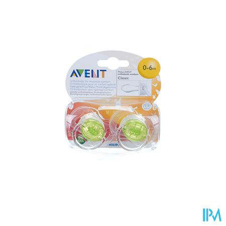 Philips Avent Fopspenen Transparant Silicone 3-6m 2 SCF170/18