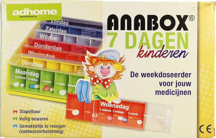 Kinderpillendoos Anabox 7x5 Rainbow Nl 1