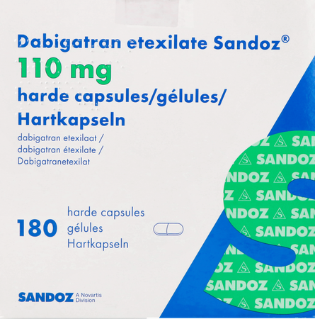 Dabigatran Etexilaat Sandoz 110mg Harde Caps 180 2