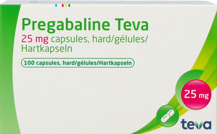 Pregabaline Teva 25mg Caps Dur 100 2