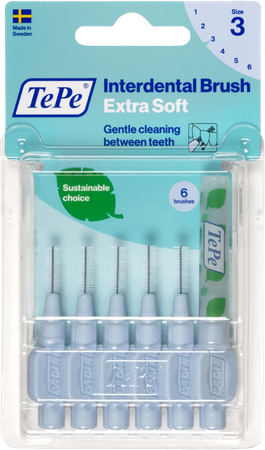 Tepe Interdental Brush 0,60mm Lichtblauw X-soft 6 1