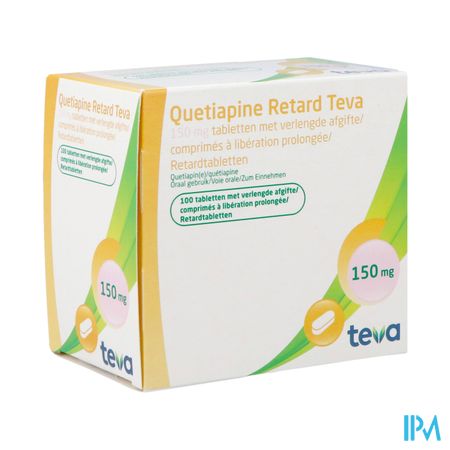 Quetiapine Retard Teva 150mg Verl.afgifte Comp 100