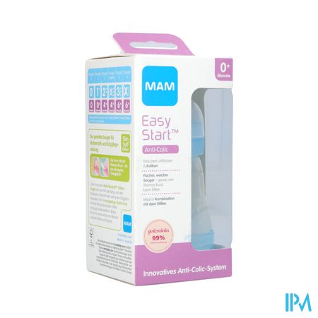 Mam Zuigfles Easy Start A/colic Jongen 160ml 1