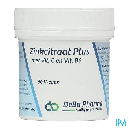 Zinkcitraat Plus Caps 60 Deba 3