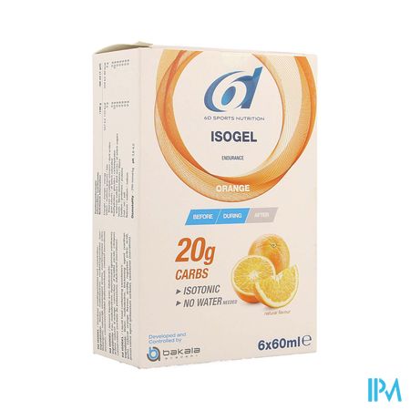 6d Sixd Isogel Orange 6x60ml