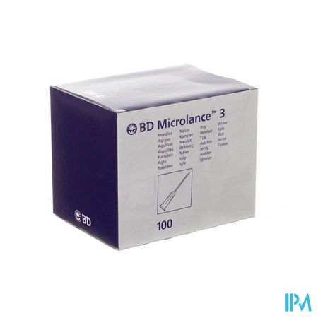 Bd Microlance 3 Aig.20g 1 Iv 0,9x25mm Jaune 100