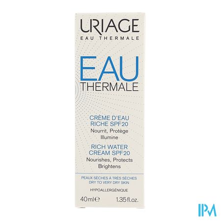 Uriage Eau Thermale Cr Eau Riche Ip20 40ml 4