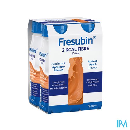 Fresubin 2 Kcal Fibre Drink Peche-abricot 4x200ml