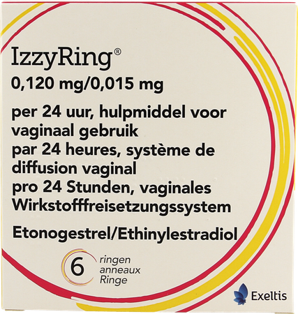 Izzyring 0,120mg/0,015mg 24u Vaginale Ring 6 2