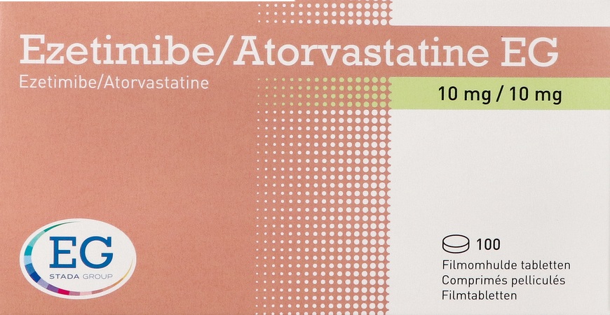 Ezetimibe/Atorvastatine EG 10/10Mg Filmomh Tabl100 1