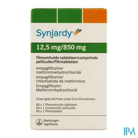 Synjardy 12,5mg/ 850mg Filmomh Tabl 60 X 1 Ud 1