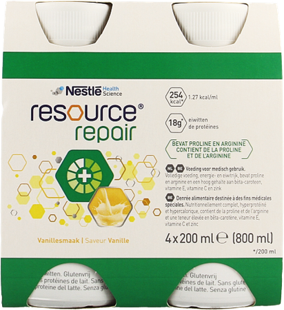 Resource Repair Vanille Fles 4x200ml 1