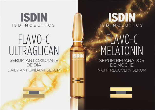 Isdinceutics Flavo-c Melat.+ultraglican Amp 10+10 3