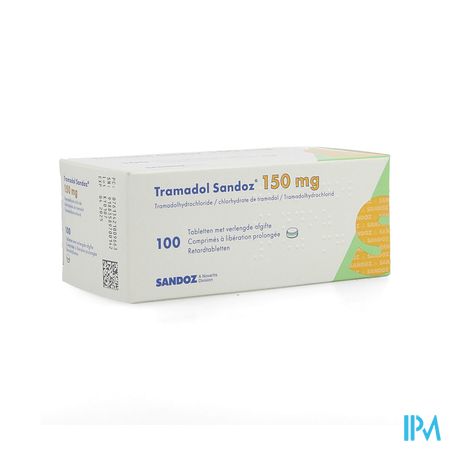 Tramadol 150 Sandoz Tabl Verl Afgifte 100 X 150mg