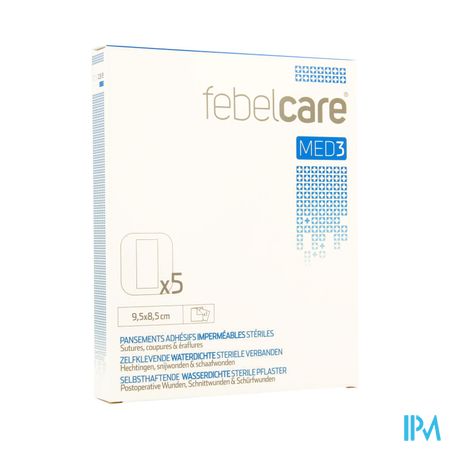 Febelcare Med3 Pans. Adh. Ster. Wtp 9,5x 8,5cm 5