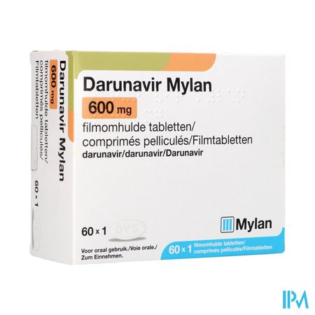 Darunavir Mylan 600mg Filmomh Tabl 60