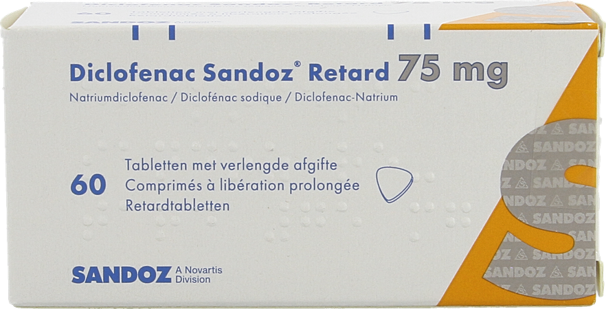 Diclofenac Retard Sandoz Tabl 60 X 75mg 2