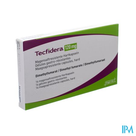 Tecfidera 120mg Maagsapresist Caps 14