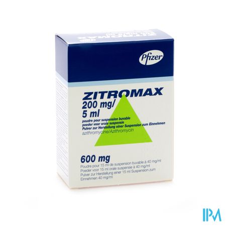 Zitromax Pulv Susp Per Os Fl 600mg - 15ml