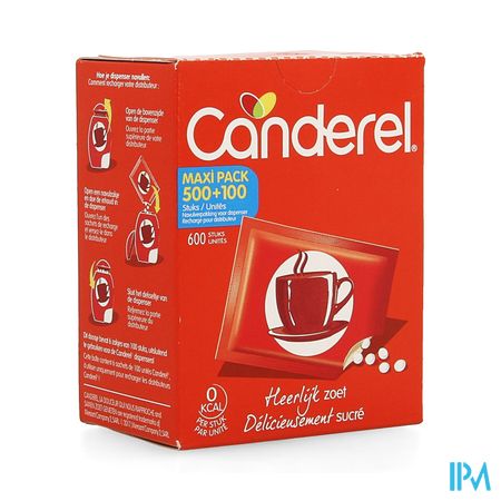 Canderel Recharge Pr Distributeur Maxipack 500+100